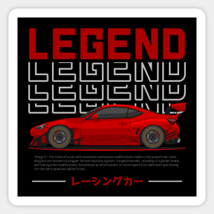 Midnight Racer Red GT 86 JDM Sticker